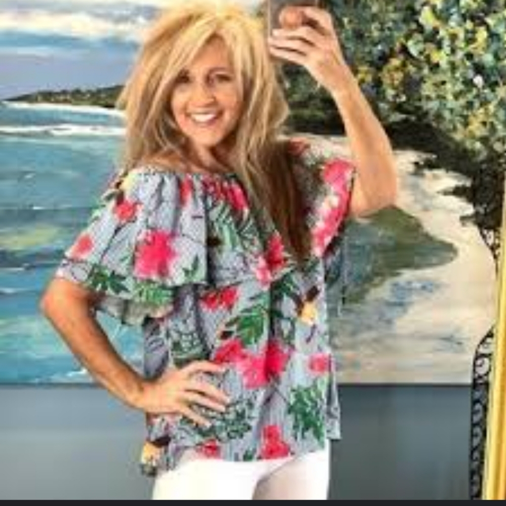 Women's Charlie B Floral Shirt Size M
